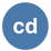 A circular blue icon with the lowercase letters 'cd' in white, centered on a white background.